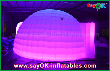 Inflatable Tent Dome Igloo Color Changed Lighting Round Inflatable Dome Tent With Oxfor Cloth Material