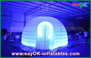 Inflatable Tent Dome Igloo Color Changed Lighting Round Inflatable Dome Tent With Oxfor Cloth Material