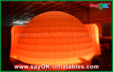 Inflatable Tent Dome Igloo Color Changed Lighting Round Inflatable Dome Tent With Oxfor Cloth Material