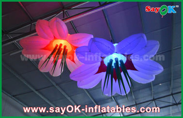 LED Hang Flower Inflatable Lighting Decoration Nylon Cloth For Advertising / Event
