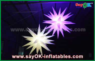 Giant 1.5m LED Star Balloon Inflatable Lighting Decorations For Pub / Bar