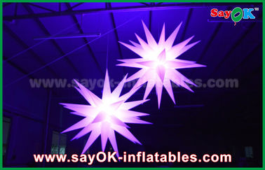 Giant 1.5m LED Star Balloon Inflatable Lighting Decorations For Pub / Bar