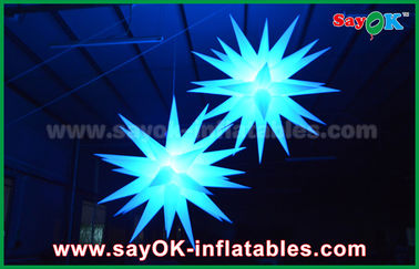 Giant 1.5m LED Star Balloon Inflatable Lighting Decorations For Pub / Bar