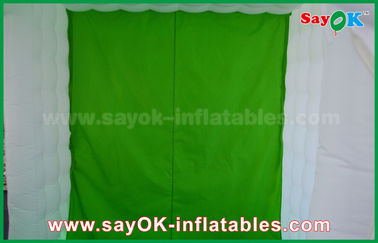 Inflatable Led Photo Booth Green Background Inflatable Photo Booth 2.5 X 2.5 X 2.5m For Wedding / Event