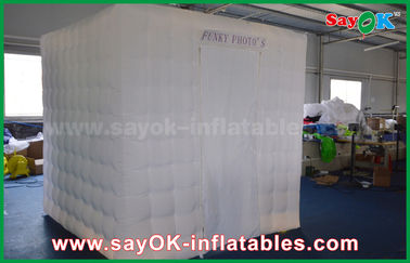 Inflatable Led Photo Booth Green Background Inflatable Photo Booth 2.5 X 2.5 X 2.5m For Wedding / Event