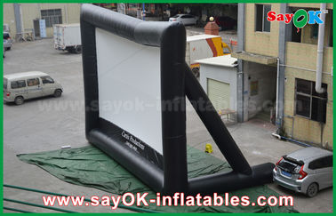 Inflatable Cinema Screen Giant 10 ML X 7 MH Projection Cloth Inflatable TV Screen CE / SGS Certificate