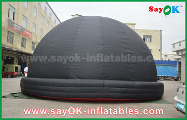 6m DIA Black Mobile Inflatable Planetarium Dome Projection Tent With Air Blower