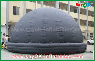 6m DIA Black Mobile Inflatable Planetarium Dome Projection Tent With Air Blower