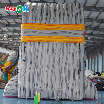 Wet Dry Inflatable Slide Fire Retardant Inflatable Bouncer Slide 9x3.4x5.5m For Playground