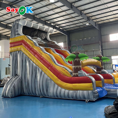 Wet Dry Inflatable Slide Fire Retardant Inflatable Bouncer Slide 9x3.4x5.5m For Playground