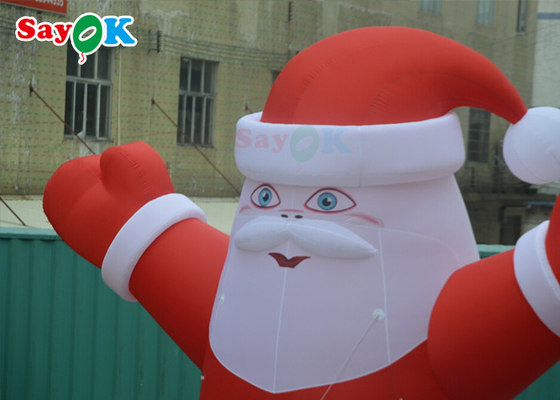 Entertainment 6m PVC Inflatable Christmas Santa Claus Yard Decorations