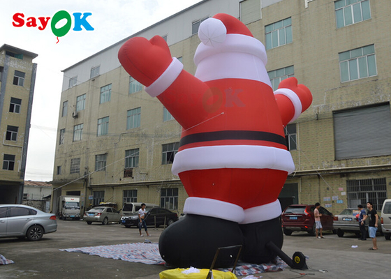 Entertainment 6m PVC Inflatable Christmas Santa Claus Yard Decorations