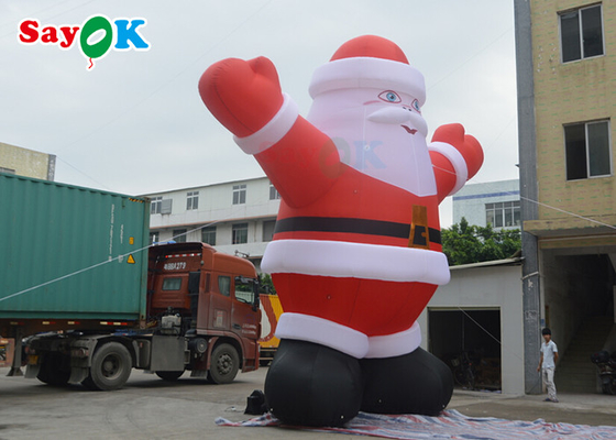 Entertainment 6m PVC Inflatable Christmas Santa Claus Yard Decorations