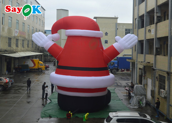 Cute LED Blow Up Christmas Decorations Spirit Giant Inflatable Santa Claus