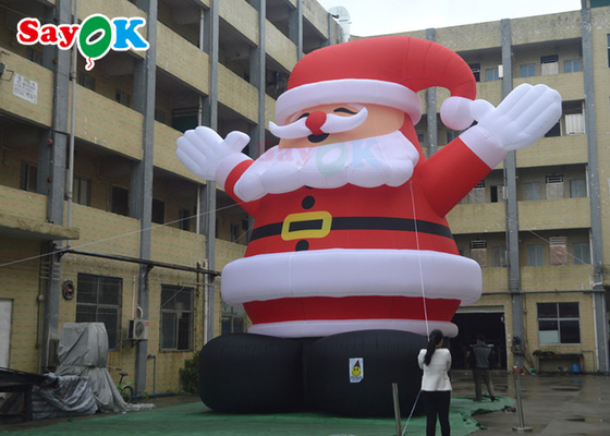 Cute LED Blow Up Christmas Decorations Spirit Giant Inflatable Santa Claus