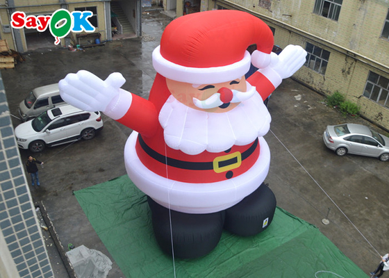 Cute LED Blow Up Christmas Decorations Spirit Giant Inflatable Santa Claus