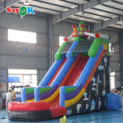 Giant Bouncy Slide Anti Ruptured PVC Tarpaulin Inflatable Bouncer Slide For Amusement Park