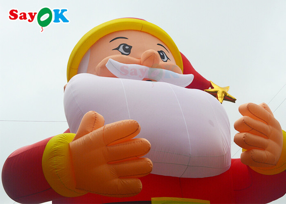 Large LED Inflatable Holiday Decorations 10m Santa Claus Blowups