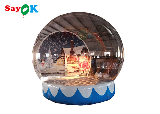 Customized Snow Globe Crystal Ball Inflatable Bubble Tent For Shopping Mall