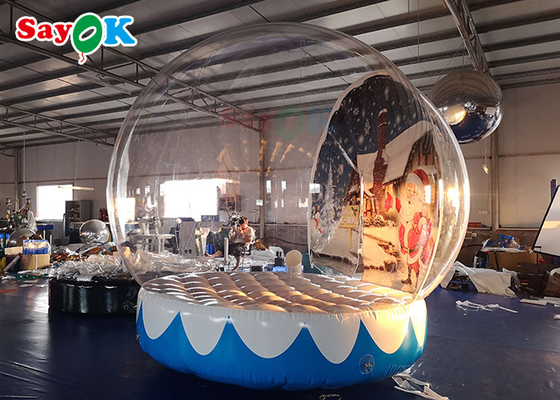 Customized Snow Globe Crystal Ball Inflatable Bubble Tent For Shopping Mall