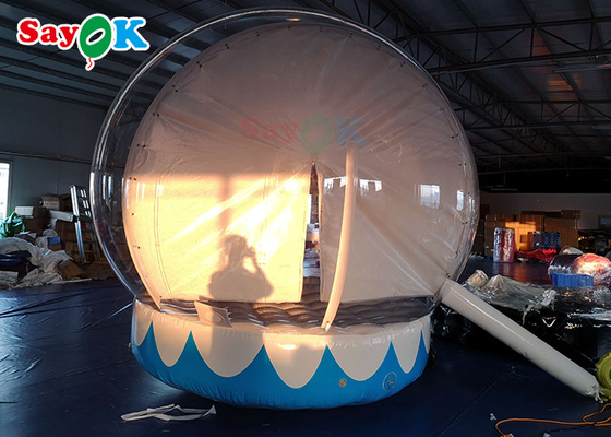 Customized Snow Globe Crystal Ball Inflatable Bubble Tent For Shopping Mall