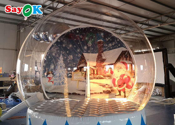 Customized Snow Globe Crystal Ball Inflatable Bubble Tent For Shopping Mall