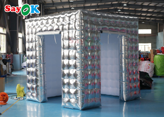 Inflatable Party Tent Oxford Inflatable LED Photo Booth Background Wall Remote Control For Large Events