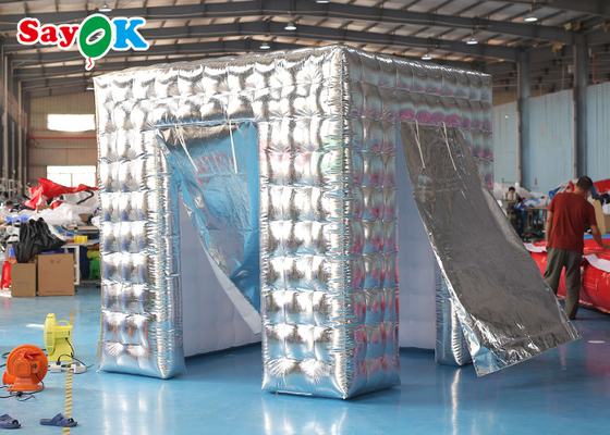Inflatable Party Tent Oxford Inflatable LED Photo Booth Background Wall Remote Control For Large Events