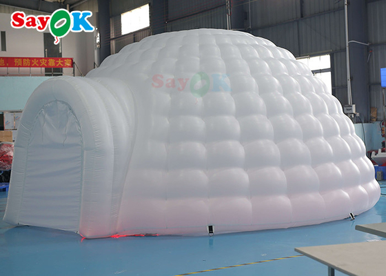 Inflatable Igloo Tent Pure White LED Inflatable Igloo Tent Round Dome For Disco Party Events