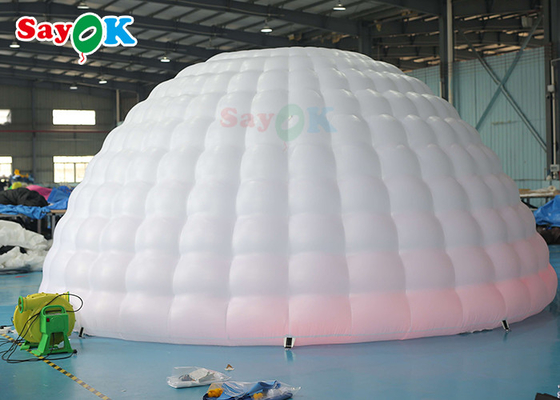 Inflatable Igloo Tent Pure White LED Inflatable Igloo Tent Round Dome For Disco Party Events
