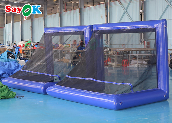 SAYOK 2.6x2m Convenient Mobile Outdoor Fast Inflatable Closed Air Soccer Gantry Inflatable Baseball Game