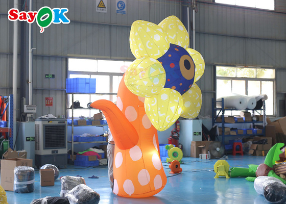 3m Inflatable Sunflower For Weekend Crazy Party Wedding Decoration