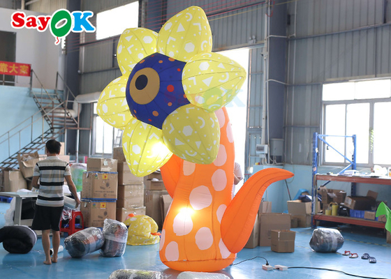 3m Inflatable Sunflower For Weekend Crazy Party Wedding Decoration