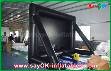 Outdoor Inflatable Projection Screen 7mLx4mH Inflatable Movie Screen PVC Material WIth Frame For Projection