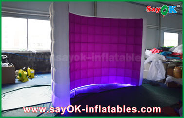 Inflatable Photo Booth Hire Kiosk LED Wall Inflatable Photo Booth , Party Led Photobooth Oxford Cloth Material