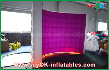 Inflatable Photo Booth Hire Kiosk LED Wall Inflatable Photo Booth , Party Led Photobooth Oxford Cloth Material