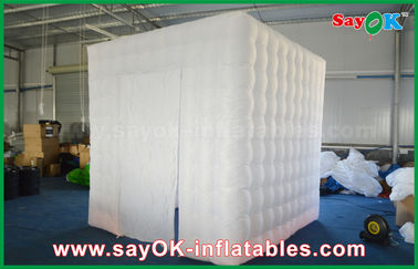 Inflatable Photo Booth Enclosure 1 Middle Door Inflatable Cube Photo Booth Tent With CE/UL Blower , Oxford Material