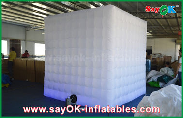 Inflatable Photo Booth Enclosure 1 Middle Door Inflatable Cube Photo Booth Tent With CE/UL Blower , Oxford Material