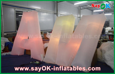 Inflatable Led Letter Model Decoration Words Wedding Inflable Giant Letter With Lights Colorful