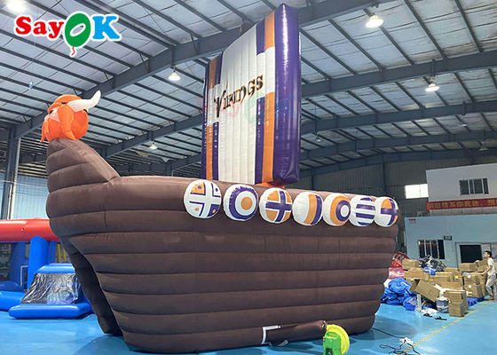Large Inflatable Tent 210D Oxford Pirate Ship Theme Inflatable Tunnel For Advertising