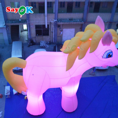 Customized 10m Inflatable Unicorn Balloon Advertising Model Cartoon Type Inflated Cartoon Characters