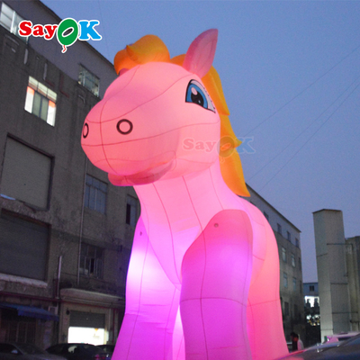 Customized 10m Inflatable Unicorn Balloon Advertising Model Cartoon Type Inflated Cartoon Characters
