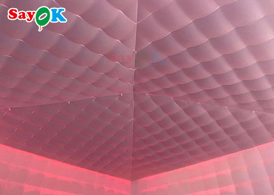 Large Inflatable Tent Giant Mobile 8x8x4m Outdoor Inflatable Tent With LED Lights Waterproof