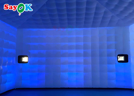 Large Inflatable Tent Giant Mobile 8x8x4m Outdoor Inflatable Tent With LED Lights Waterproof