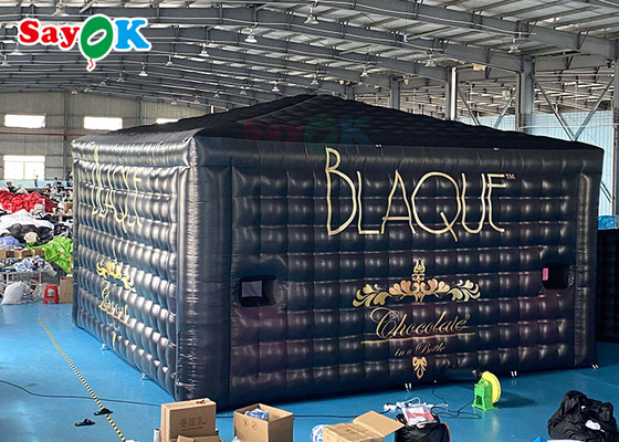 Large Inflatable Tent Giant Mobile 8x8x4m Outdoor Inflatable Tent With LED Lights Waterproof