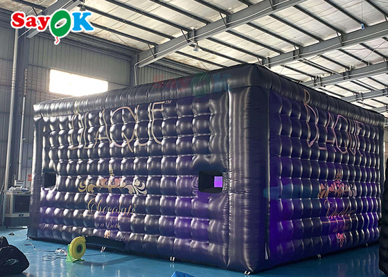 Large Inflatable Tent Giant Mobile 8x8x4m Outdoor Inflatable Tent With LED Lights Waterproof