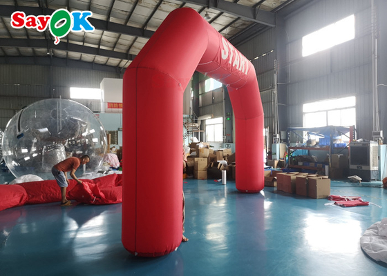 Square PVC Tarp Diamond Inflatable Entrance Arch For Wedding Event Decorations