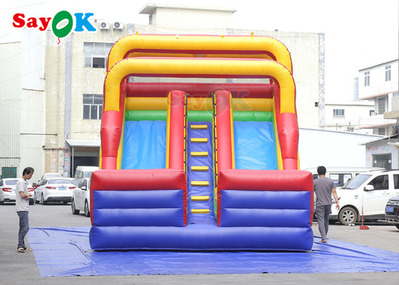 Outdoor Inflatable Slide Simple PVC Inflatable Bouncer Slide Blow Up Double Dry Slide Inflatable Slide For Kids