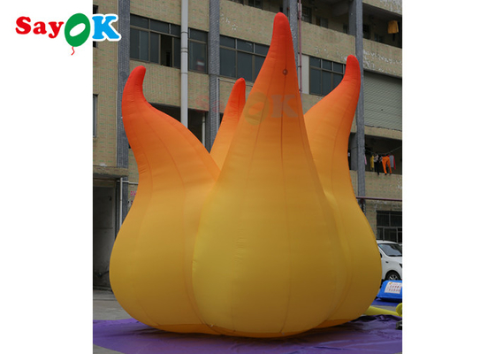 Event Decoration 5m Inflatable Flame Model With LED Light Inflatable Advertising Balloons