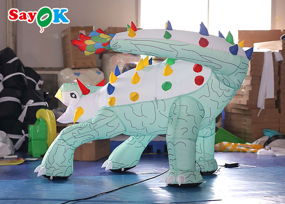 Commercial Inflatable Animals Cartoon Inflatable Dinosaur Model For Kids Customized Size